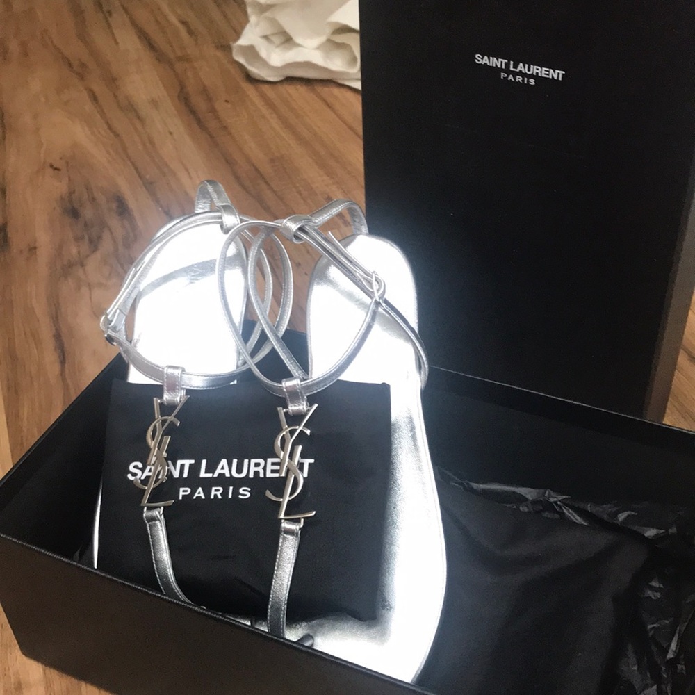 YSL leather sandals
